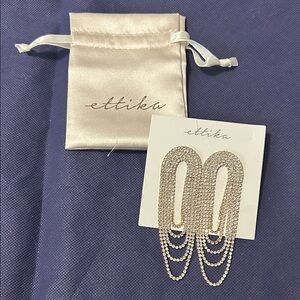 Ettika Gold and Silver Chain Earrings